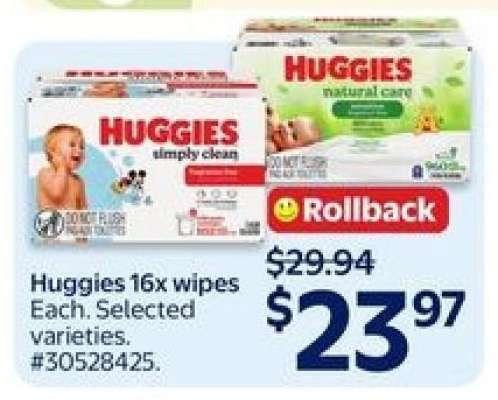 Huggies 16x Wipes