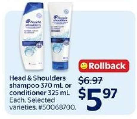 Head & Shoulders Shampoo or Conditioner