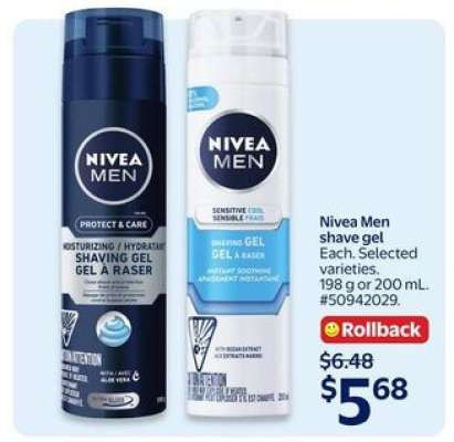 Nivea Men shave gel