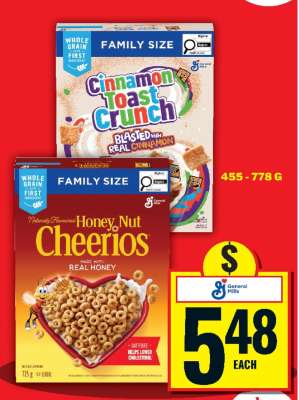 Cinnamon Toast Crunch & Honey Nut Cheerios