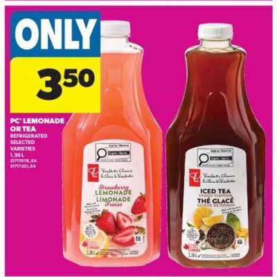 PC Lemonade or Tea