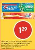 CREST COMPLETE + SCOPE Toothpaste / Dentifrice (75mL)