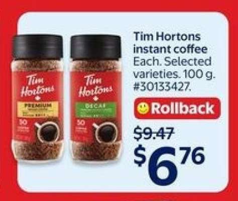 Tim Hortons Instant Coffee