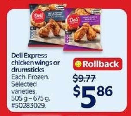 Deli Express Chicken Wings or Drumsticks