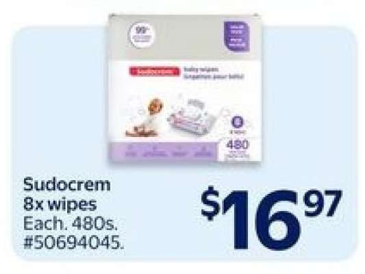 Sudocrem 8x wipes