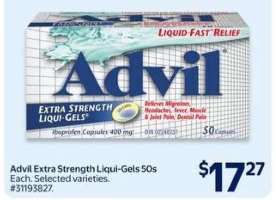 Advil Extra Strength Liqui-Gels 50s