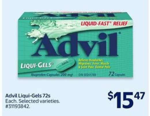 Advil Liqui-Gels 72s