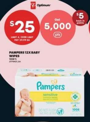 Pampers 12x Baby Wipes
