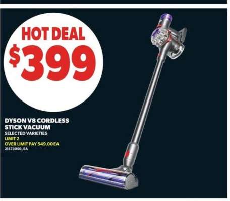 DYSON V8 CORDLESS STICK VACUUM