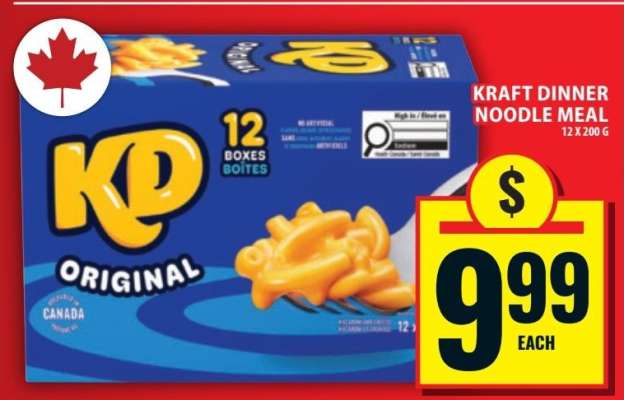 Kraft Dinner Noodle Meal