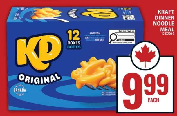 Kraft Dinner Noodle Meal