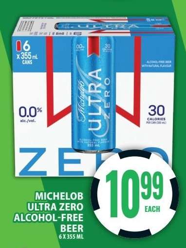 Michelob Ultra Zero Alcohol-Free Beer