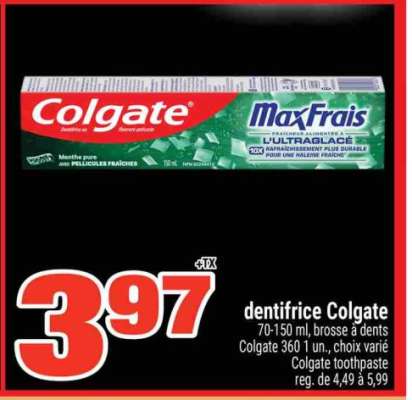 DENTIFRICE COLGATE