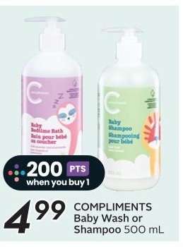 COMPLIMENTS Baby Wash or Shampoo 500 mL