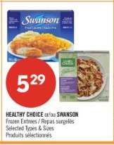 HEALTHY CHOICE or/ou SWANSON