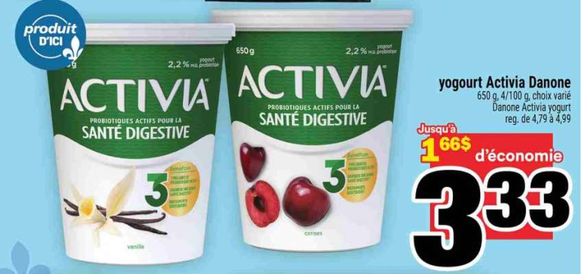 YOGOURT ACTIVIA DANONE