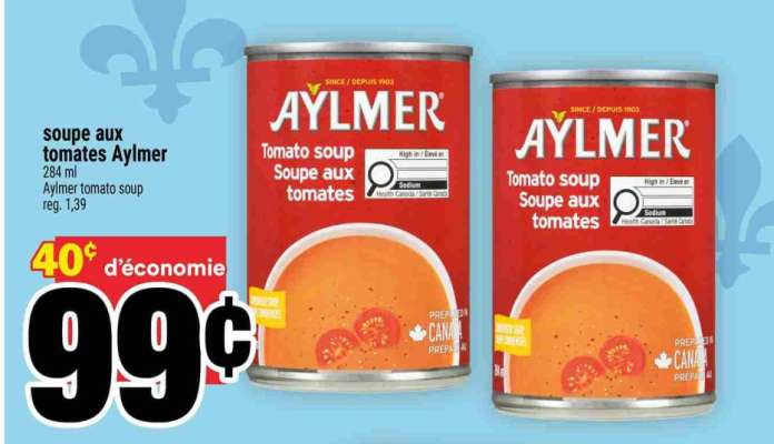 SOUPE AUX TOMATES AYLMER