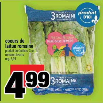 cœurs de laitue romaine