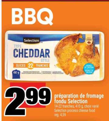PRÉPARATION DE FROMAGE FONDU SELECTION