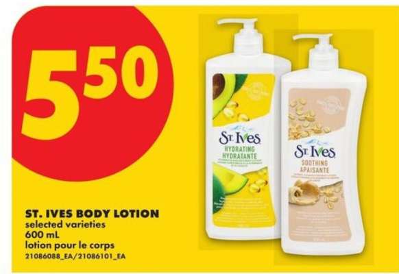 St. Ives Body Lotion