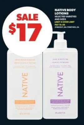 Native Body Lotions