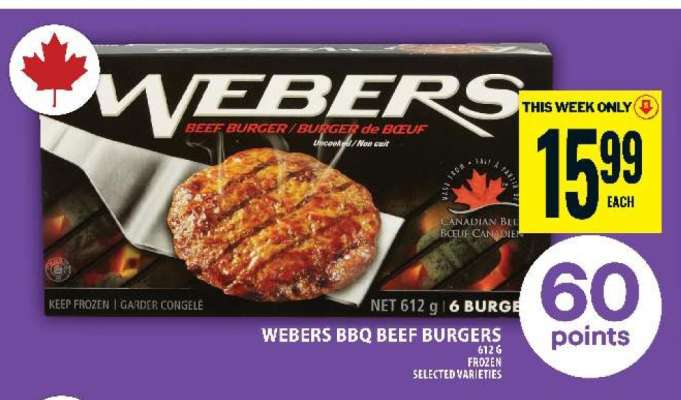 WEBERS BBQ Beef Burgers