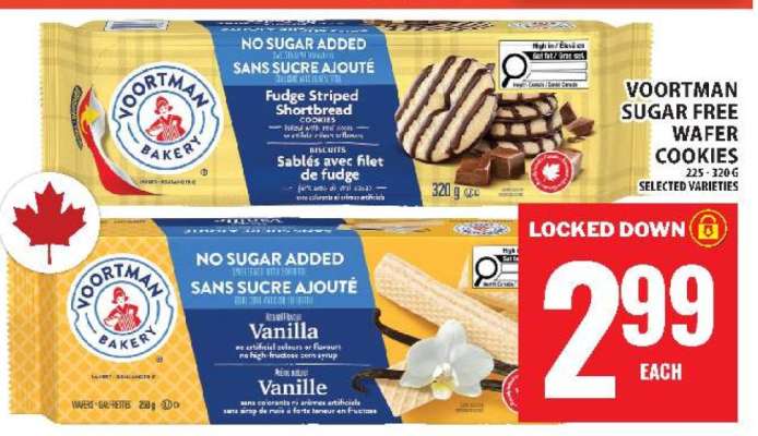 Voortman Sugar Free Wafer Cookies