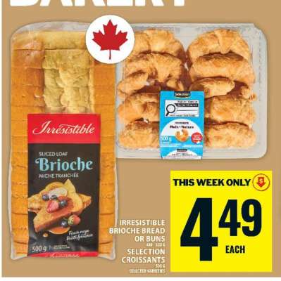 Irresistible Brioche Bread or Buns / Selection Croissants