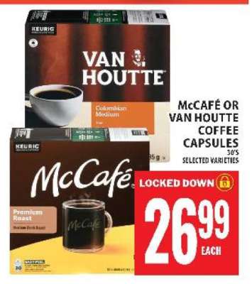 McCafé or Van Houtte Coffee Capsules