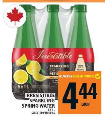 Irresistible Sparkling Spring Water