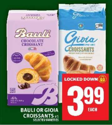 Bauli or Gioia Croissants