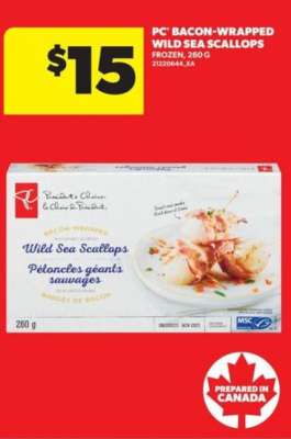 PC Bacon-Wrapped Wild Sea Scallops