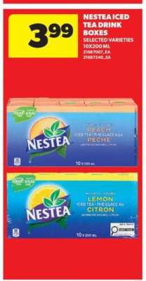Nestea Iced Tea Drink Boxes