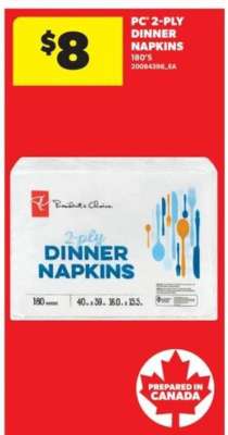 PC 2-Ply Dinner Napkins
