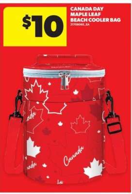 Canada Day Maple Leaf Beach Cooler Bag