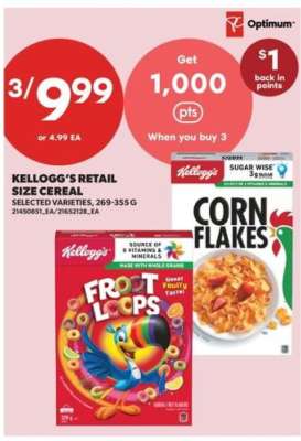 Kellogg's Retail Size Cereal