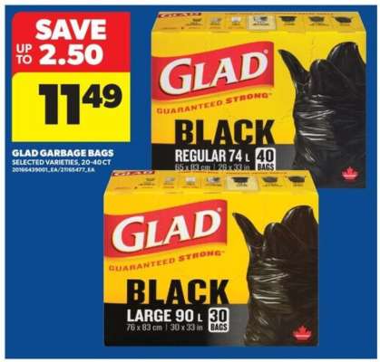 GLAD GARBAGE BAGS