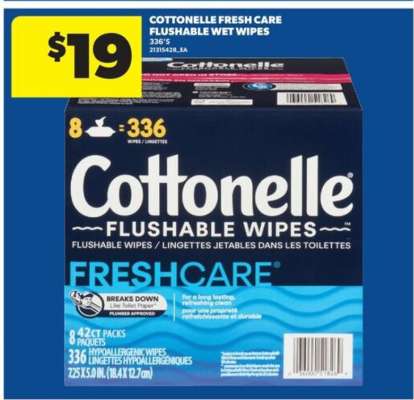 Cottonelle Fresh Care Flushable Wet Wipes