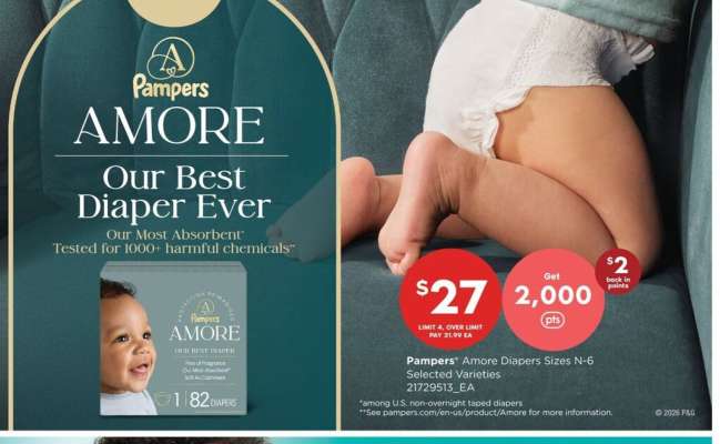 Pampers Amore Diapers Sizes N-6