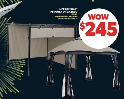 LIFE AT HOME Pergola or Gazebo