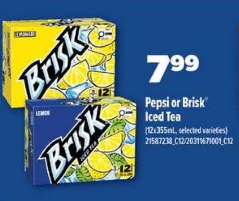 Pepsi or Brisk Iced Tea