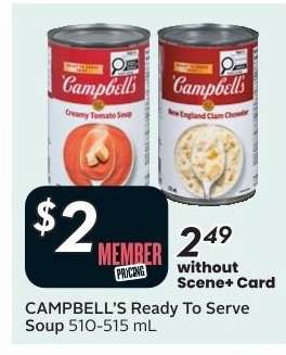 CAMPBELL’S READY TO SERVE SOUP