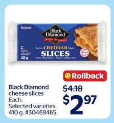 Black Diamond Cheese Slices