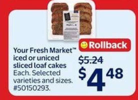 Your Fresh Market™ Iced or Uniced Sliced Loaf Cakes