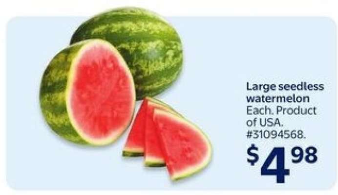 Large Seedless Watermelon