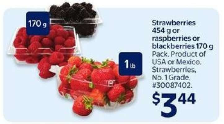 Strawberries, raspberries or blackberries