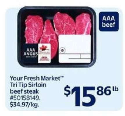 Your Fresh Market™ Tri Tip Sirloin beef steak