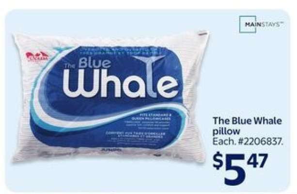 The Blue Whale Pillow