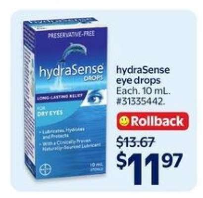 HYDRASENSE EYE DROPS