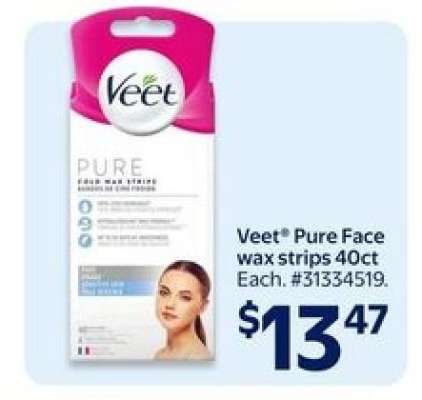 Veet Pure Face wax strips 40ct
